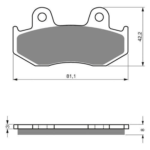 GOLDfren K5 Off-Road Racing Brake Pads - GF102K5