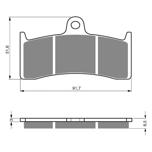 GOLDfren S3 Sintered Sports  Brake Pads - GF126S3