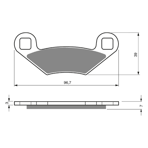 GOLDfren K5 Off-Road Racing  Brake Pads - GF162K5
