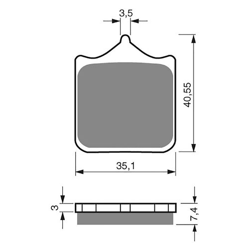 GOLDfren S33 Sintered Racing Brake Pads - GF177S33