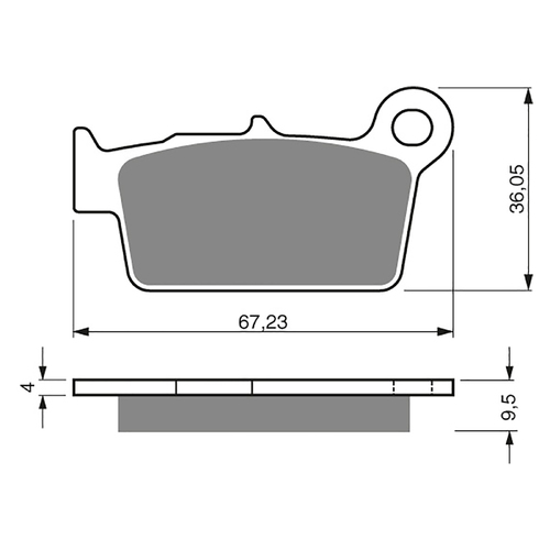 GOLDfren K5 Off-Road Racing  Brake Pads - GF187K5