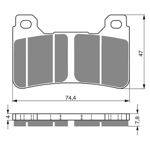 GOLDfren S3 Sintered Sports  Brake Pads - GF214S3