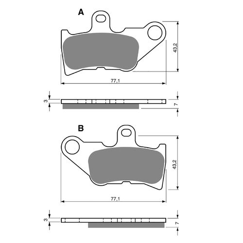 GOLDfren S3 Sintered Sports  Brake Pads - GF224S3