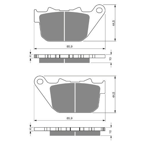 GOLDfren S3 Sintered Sports  Brake Pads - GF274S3