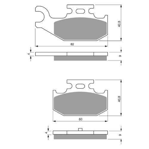 GOLDfren K5 Off-Road Racing  Brake Pads - GF295K5