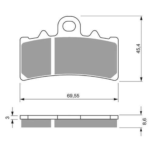 GOLDfren S3 Sintered Sports  Brake Pads - GF305S3