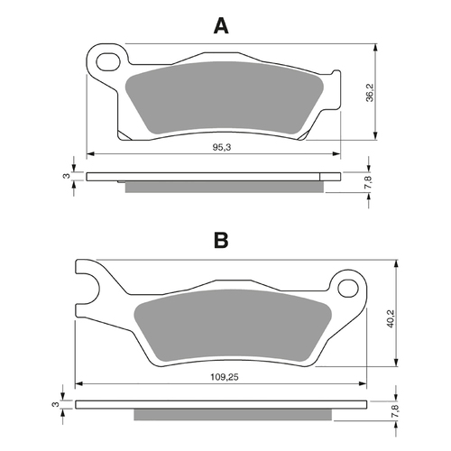 GOLDfren K5 Off-Road Racing  Brake Pads - GF310K5