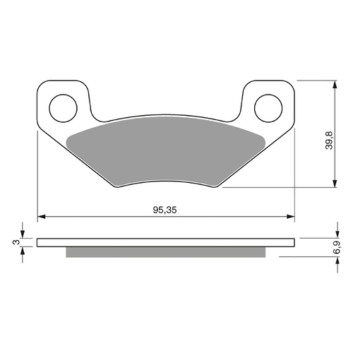 GOLDfren K5 Off-Road Racing  Brake Pads - GF315K5