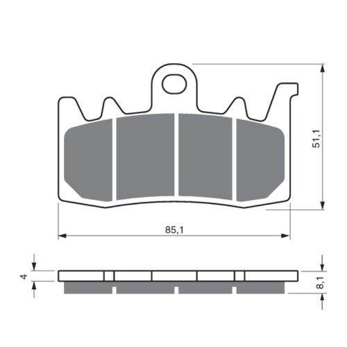 GOLDfren GP5 Sintered Racing Brake Pads - GF328GP5
