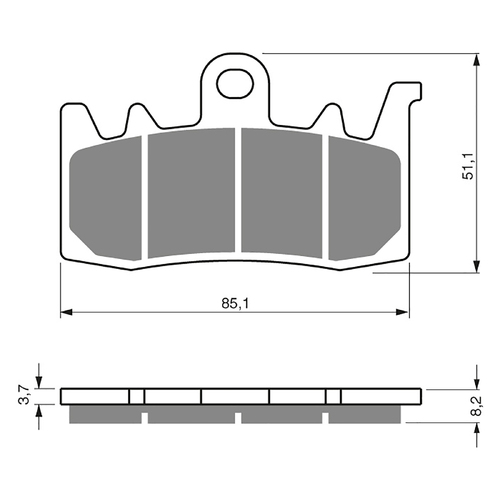 GOLDfren S3 Sintered Sports  Brake Pads - GF328S3