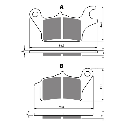 GOLDfren S3 Sintered Sports Brake Pads - GF336S3
