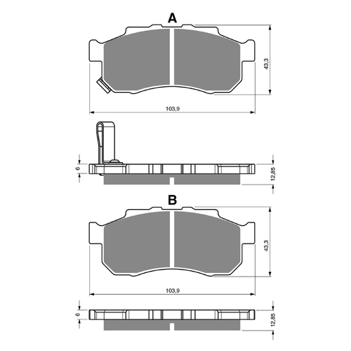 GOLDfren K5 Off-Road Racing  Brake Pads - GF338K5