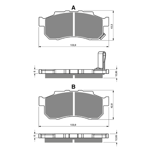 GOLDfren K5 Off-Road Racing  Brake Pads - GF339K5