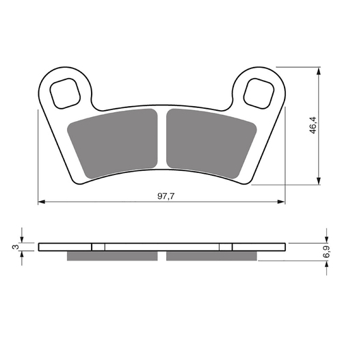 GOLDfren K5 Off-Road Racing  Brake Pads - GF343K5