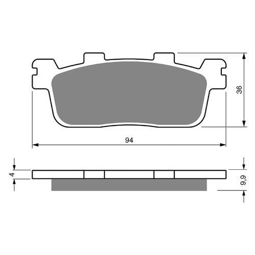 GOLDfren S3 Sintered Sports  Brake Pads - GF355S3