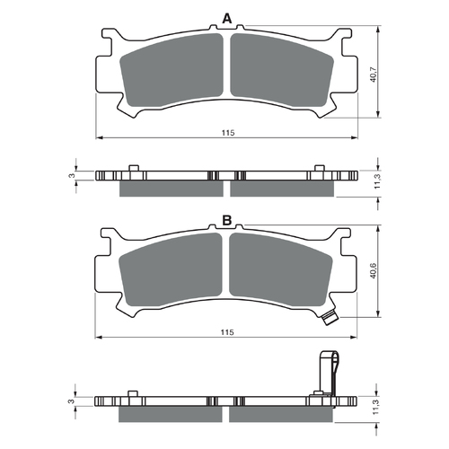 GOLDfren K5 Off-Road Racing  Brake Pads - GF383K5