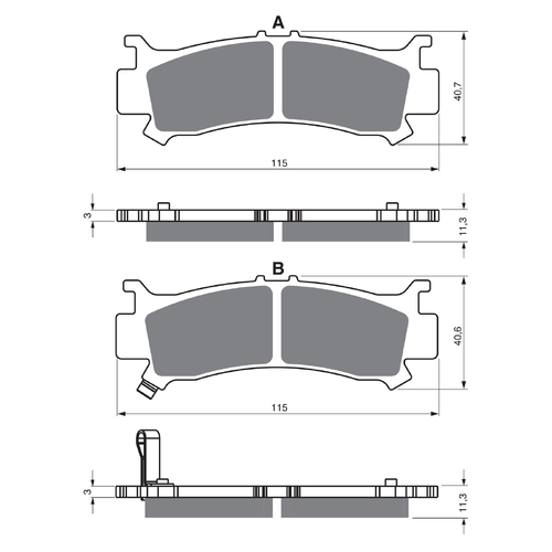 GOLDfren K5 Off-Road Racing  Brake Pads - GF384K5