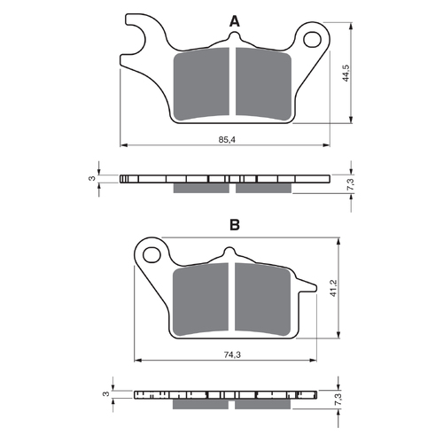 GOLDfren S3 Sintered Sports Brake Pads - GF387S3