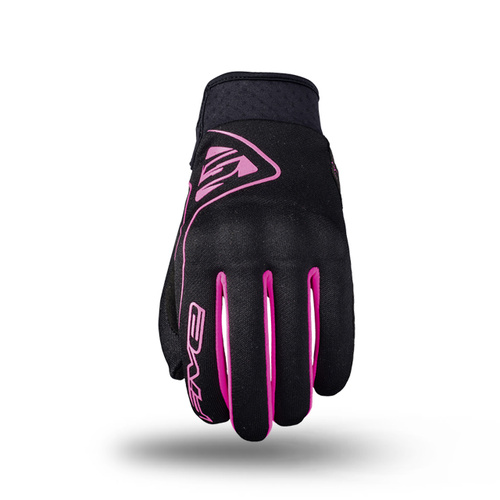 FIVE GLOVES GLOBE LADIES BLACK PINK M