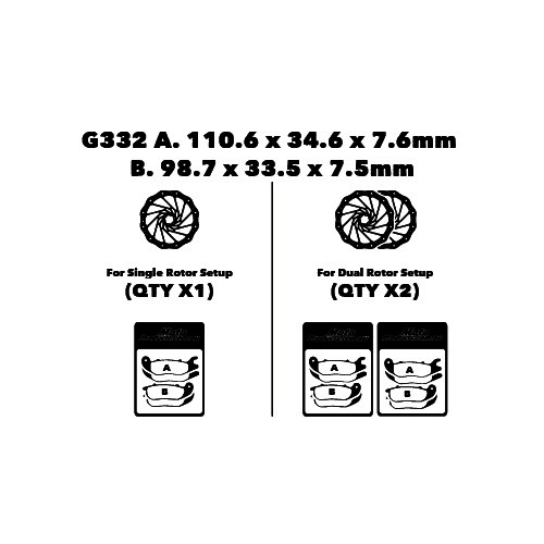 GOODRIDGE SINTERED PADS GH332