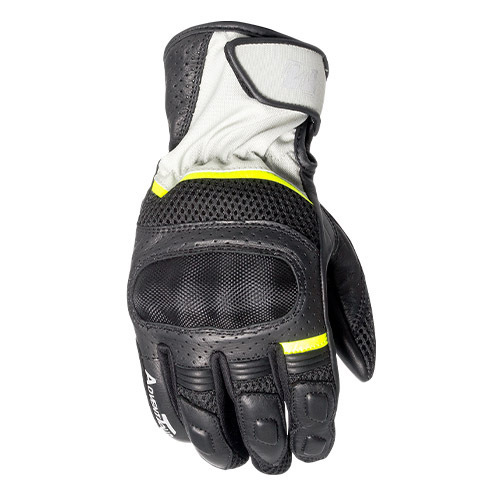 MOTODRY ADVENT-TOUR LEATHER/TEXTILE GLOVES BLACK GREY S