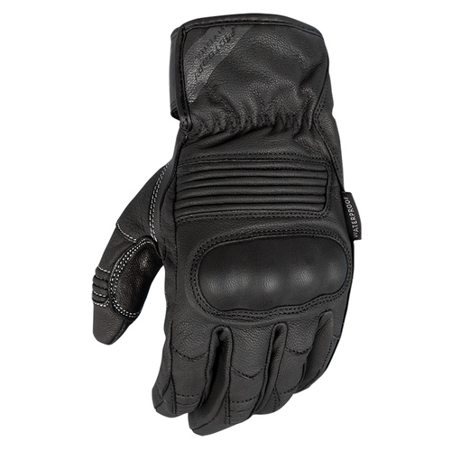 MOTODRY HYDRA LEATHER WATERPROOF GLOVES BLACK S