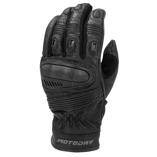 MOTODRY ROADSTER VENTED LEATHER GLOVES BLACK S