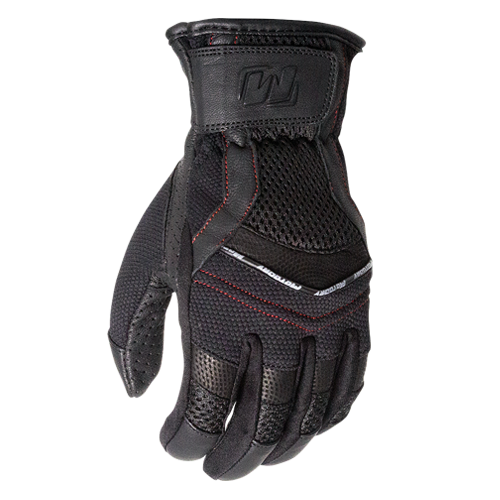 MOTODRY SUMMER VENTED LEATHER GLOVE BLACK S