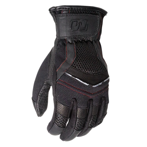 MOTODRY SUMMER VENTED LADIES LEATHER GLOVE BLACK S