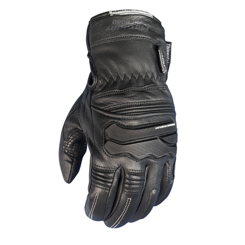 MOTODRY THREDBO WINTER WATERPROOF LEATHER GLOVES BLACK S