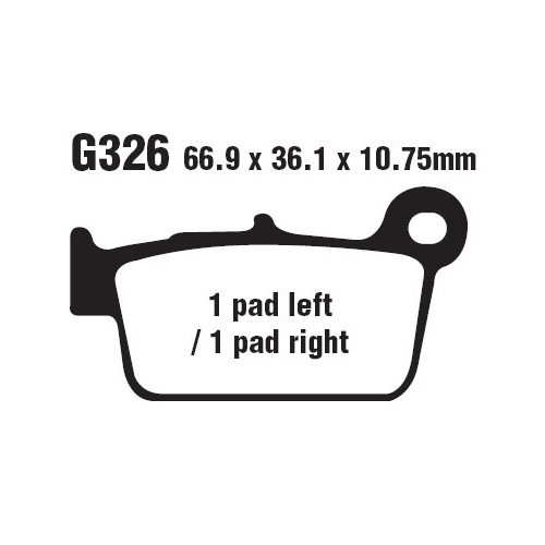 GOODRIDGE 326CS DISC PADS (FA367TT) CARBON SPORTS FORMULA MX/OFF ROAD