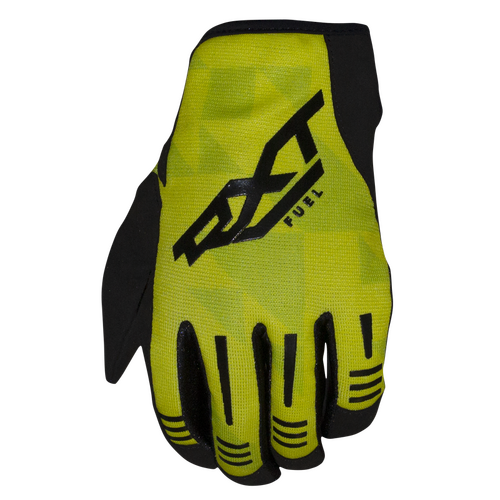 RXT FUEL MX GLOVES FLURO YELLOW BLACK S