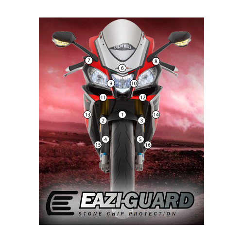 EAZI-GUARD PAINT PROTECTION FILM - APRILIA RSV4 2015 - 2017  GLOSS