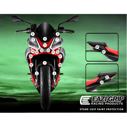 EAZI-GUARD PAINT PROTECTION FILM - APRILIA TUONO 660  MATTE
