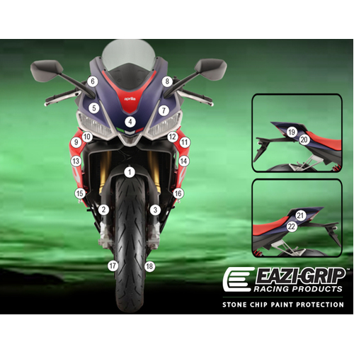 EAZI-GUARD PAINT PROTECTION FILM - APRILIA RS660  GLOSS