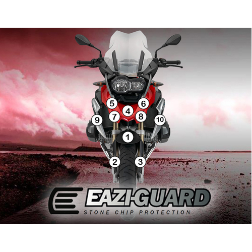 EAZI-GUARD PAINT PROTECTION FILM - BMW R1200GS 2014 - 2016  MATTE
