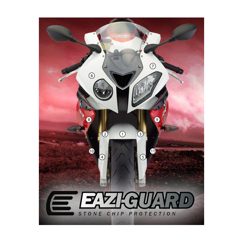 EAZI-GUARD PAINT PROTECTION FILM - BMW S1000RR HP4 2009 - 2014  GLOSS