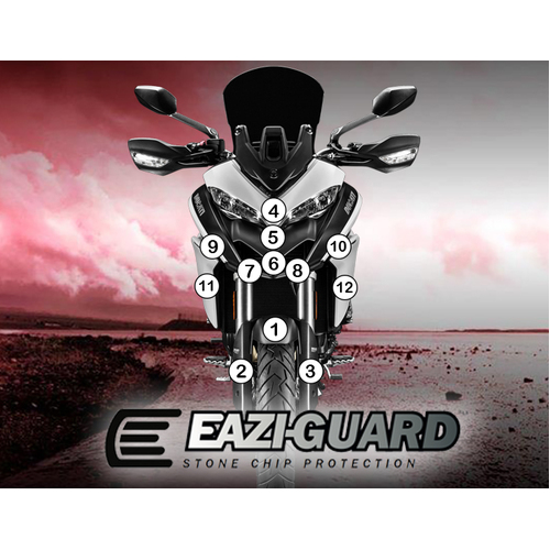 EAZI-GUARD PAINT PROTECTION FILM - DUCATI MULTISTRADA 950  GLOSS