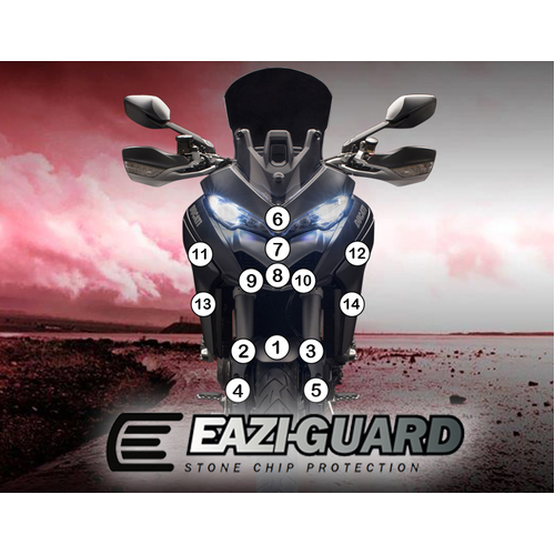 EAZI-GUARD PAINT PROTECTION FILM - DUCATI MULTISTRADA 1260 1260S  MATTE