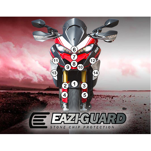 EAZI-GUARD PAINT PROTECTION FILM - DUCATI MULTISTRADA 1260 PIKES PEAK  GLOSS