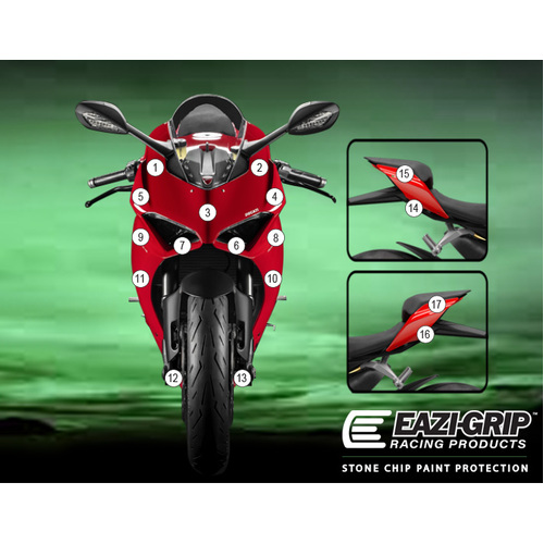 EAZI-GUARD PAINT PROTECTION FILM - DUCATI PANIGALE V2  GLOSS