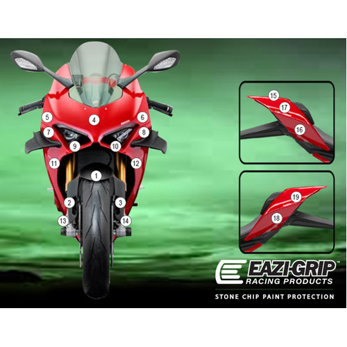 EAZI-GUARD PAINT PROTECTION FILM - DUCATI PANIGALE V4 2020  GLOSS