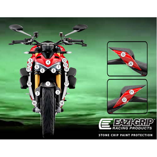 EAZI-GUARD PAINT PROTECTION FILM - DUCATI STREETFIGHTER V4  MATTE