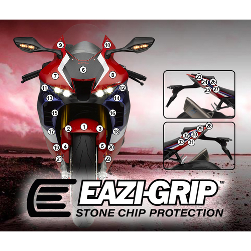 EAZI-GUARD PAINT PROTECTION FILM - HONDA CBR1000RR-R 2020  MATTE