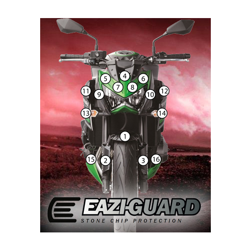 EAZI-GUARD PAINT PROTECTION FILM - KAWASAKI Z800  GLOSS