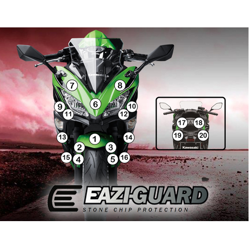 EAZI-GUARD PAINT PROTECTION FILM - KAWASAKI NINJA 650 2017  MATTE