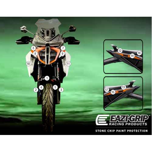 EAZI-GUARD PAINT PROTECTION FILM - KTM 1290 SUPER DUKE GT  MATTE