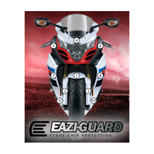 EAZI-GUARD PAINT PROTECTION FILM - SUZUKI GSX-R 1000 2009 - 2016  GLOSS