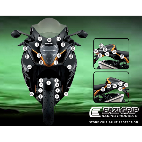 EAZI-GUARD PAINT PROTECTION FILM - SUZUKI HAYABUSA GEN III  GLOSS
