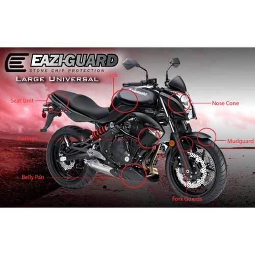 EAZI-GUARD STONE CHIP PAINT PROTECTION FILM  LARGE DIY-CUT UNIVERSAL KIT  GLOSS